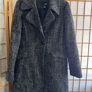 East 5th Women's Black Wool Blend Coat